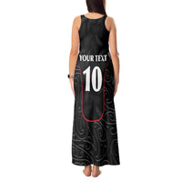 Custom New Zealand Rugby Tank Maxi Dress Maori All Black Championship 2024 and Silver Fern LT03 - Polynesian Pride