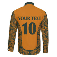 Custom Australia Rugby Championship 2024 Family Matching Summer Maxi Dress and Hawaiian Shirt Aboriginal Art Tattoo Pattern