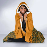 Custom Australia Rugby Championship 2024 Hooded Blanket Aboriginal Art Tattoo Pattern LT03 - Polynesian Pride