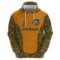 Custom Australia Rugby Championship 2024 Hoodie Aboriginal Art Tattoo Pattern LT03 - Polynesian Pride