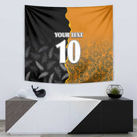 Custom New Zealand and Australia Rugby Championship 2024 Tapestry Maori Warrior and Kangaroo Mascot with Fern Aboriginal LT03 - Polynesian Pride