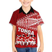 Tonga Rugby Hawaiian Shirt Sipi Tau Dance Ngatu Pattern LT03 - Polynesian Pride