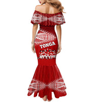Tonga Rugby Mermaid Dress Sipi Tau Dance Ngatu Pattern LT03 - Polynesian Pride