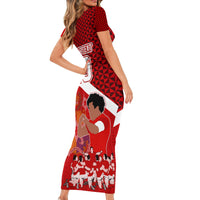 personalised-tonga-rugby-short-sleeve-bodycon-dress-sipi-tau-dance-coat-of-arms-ngatu-pattern