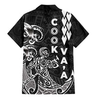 Cook Islands Va'a Polynesian Art Tattoo Family Matching Mermaid Dress and Hawaiian Shirt Black Color LT03 - Polynesian Pride
