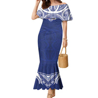 Custom Samoa Rugby Family Matching Mermaid Dress and Hawaiian Shirt Pacific Motifs - Polynesian Pride
