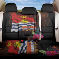 Kiribati Flag and Fireworks Back Car Seat Cover First Place Welcome the New Year LT03 One Size Black - Polynesian Pride