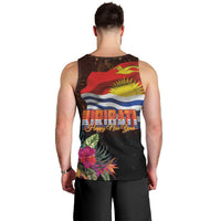 Kiribati Flag and Fireworks Men Tank Top First Place Welcome the New Year LT03 - Polynesian Pride