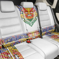 Haiti Flag Traditional Dashiki Back Car Seat Cover White Color LT03 - Polynesian Pride