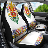 Haiti Flag Traditional Dashiki Car Seat Cover White Color LT03 - Polynesian Pride
