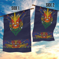 Haiti Flag Traditional Dashiki Garden Flag Black Color LT03 - Polynesian Pride