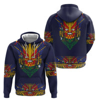 Haiti Flag Traditional Dashiki Hoodie Black Color LT03 - Polynesian Pride