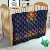 Haiti Flag Traditional Dashiki Quilt Black Color LT03 - Polynesian Pride