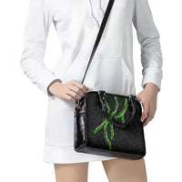 Hawaii Maile Lei Shoulder Handbag Aloha Black Color