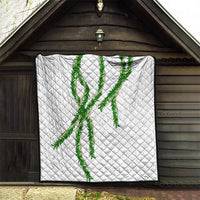 Hawaii Maile Lei Quilt Aloha White Color