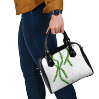 Hawaii Maile Lei Shoulder Handbag Aloha White Color