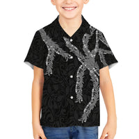 Hawaii Maile Lei Hawaiian Shirt Aloha Grayscale Color LT03 - Polynesian Pride