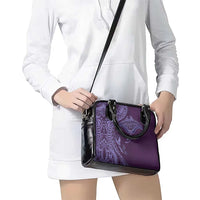 Hawaiian Manta Ray and Polynesian Tribal Tattoo Shoulder Handbag Purple Color LT03 - Polynesian Pride