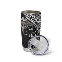 Hawaiian Manta Ray and Polynesian Tribal Tattoo Tumbler Cup - Black Color LT03 - Polynesian Pride