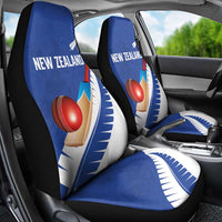 New Zealand Cricket Car Seat Cover Kiwi Birds Haka Dance Blue Fern Sporty Style LT03 - Polynesian Pride