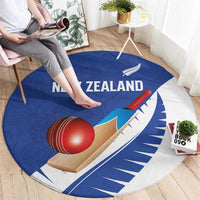 New Zealand Cricket Round Carpet Kiwi Birds Haka Dance Blue Fern Sporty Style