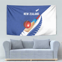 New Zealand Cricket Tapestry Kiwi Birds Haka Dance Blue Fern Sporty Style LT03 - Polynesian Pride