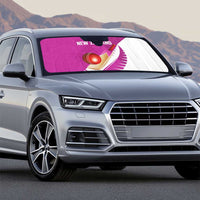 New Zealand Cricket Auto Sun Shade Kiwi Birds Haka Dance Pink Fern Sporty Style LT03 - Polynesian Pride