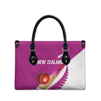 New Zealand Cricket Leather Bag Kiwi Birds Haka Dance Pink Fern Sporty Style LT03 - Polynesian Pride