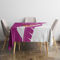 New Zealand Cricket Tablecloth Kiwi Birds Haka Dance Pink Fern Sporty Style