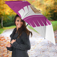 New Zealand Cricket Umbrella Kiwi Birds Haka Dance Pink Fern Sporty Style LT03 - Polynesian Pride