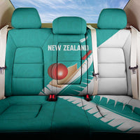 New Zealand Cricket Back Car Seat Cover Kiwi Birds Haka Dance Turquoise Fern Sporty Style LT03 One Size Turquoise - Polynesian Pride