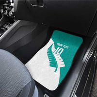 Custom New Zealand Cricket Car Mats Kiwi Birds Haka Dance Turquoise Fern Sporty Style LT03 - Polynesian Pride