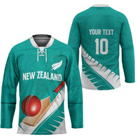 Custom New Zealand Cricket Hockey Jersey Kiwi Birds Haka Dance Turquoise Fern Sporty Style LT03 - Polynesian Pride