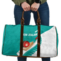 New Zealand Cricket Travel Bag Kiwi Birds Haka Dance Turquoise Fern Sporty Style LT03 Turquoise - Polynesian Pride
