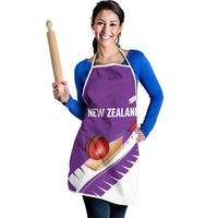 New Zealand Cricket Apron Kiwi Birds Haka Dance Purple Fern Sporty Style LT03 - Polynesian Pride
