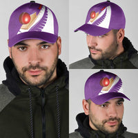 New Zealand Cricket Classic Cap Kiwi Birds Haka Dance Purple Fern Sporty Style LT03 - Polynesian Pride