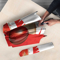 New Zealand Cricket Umbrella Kiwi Birds Haka Dance Red Fern Sporty Style