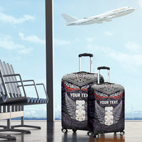 New Zealand Hei Tiki Luggage Cover Maori Purple Papua Shell Pattern LT03 - Polynesian Pride