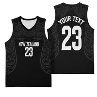 New Zealand Basketball Ta Moko Tribal Custom Basketball Jersey