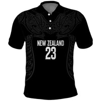 New Zealand Basketball Ta Moko Tribal Custom Polo Shirt