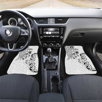 New Zealand Sea Animals with Maori Tribal Tattoo Car Mats White Color