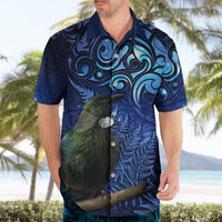 New Zealand Tui Bird Matariki Hawaiian Shirt Maori New Year with Galaxy Fern LT03 - Polynesian Pride