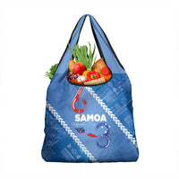 Samoa Independence Day Grocery Bag Anniversary 63th-Siapo Art