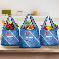 Samoa Independence Day Grocery Bag Anniversary 63th-Siapo Art