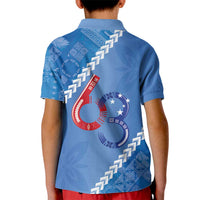 Samoa Independence Day Kid Polo Shirt Anniversary 63th-Siapo Art