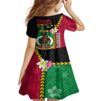 Vanuatu Nakamal and Plumeria Flowers Family Matching Long Sleeve Bodycon Dress and Hawaiian Shirt Polynesian Pattern