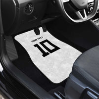 Rugby Fiji Car Mats Fijian Masi Tribal Sporty Style White Color LT03 - Polynesian Pride