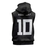 Custom Rugby Fiji Sleeveless Hoodie Fijian Masi Tribal Sporty Style Black Color LT03 - Polynesian Pride