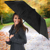 Rugby Fiji Umbrella Fijian Masi Tribal Sporty Style Black Color LT03 - Polynesian Pride