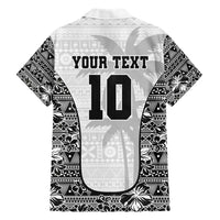 Custom Fiji Pacific Rugby 2024 Family Matching Short Sleeve Bodycon Dress and Hawaiian Shirt Tapa Tribal and Fijian Masi Pattern LT03 - Polynesian Pride